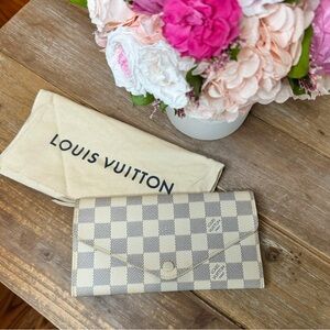 Authentic LOUIS VUITTON Damier Azur Josephine Wallet